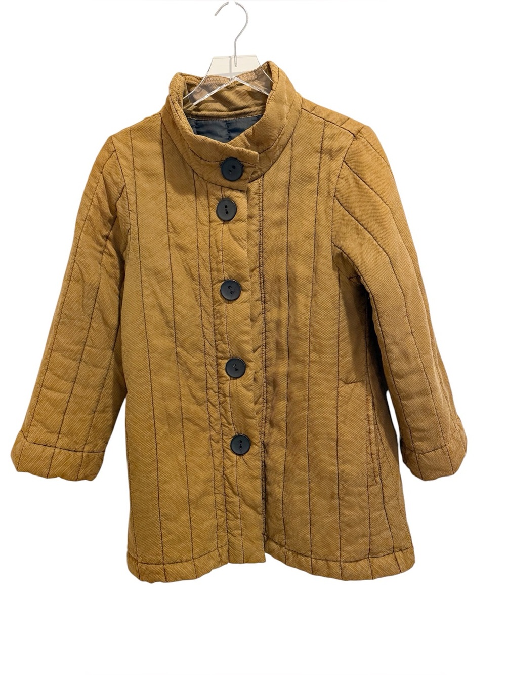 HABITAT Art to Wear Funnel‎ Neck Quilted Jacket size Small
